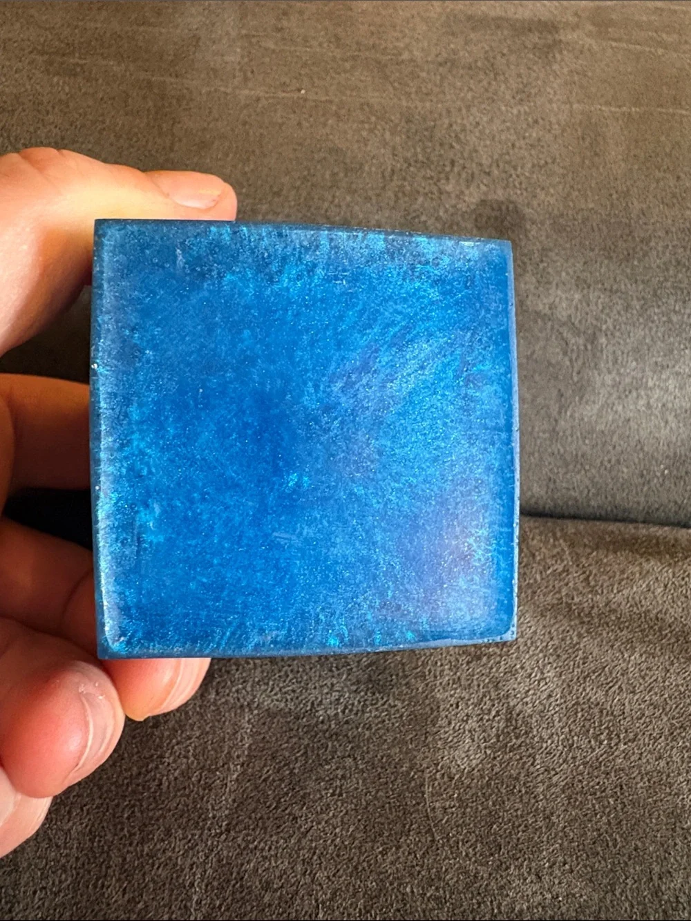 Resin Square Trinket/Candle Holder